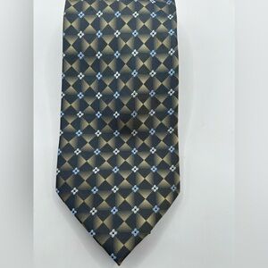 Pronto Uomo Blue Gold Silk Tie